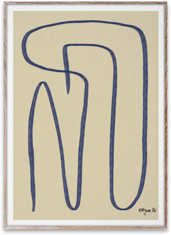 Poster 'Different Ways' 50x70 - Blå