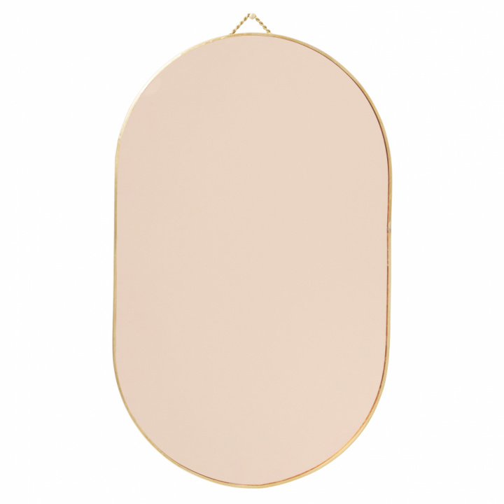 Väggspegel Oval - Mässing/Roséguld