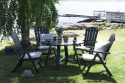 Bord Ute \'Läckö\' Ø120 CM - Grå