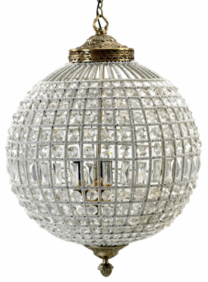 Taklampa 'Cassandra' L - Kristall 