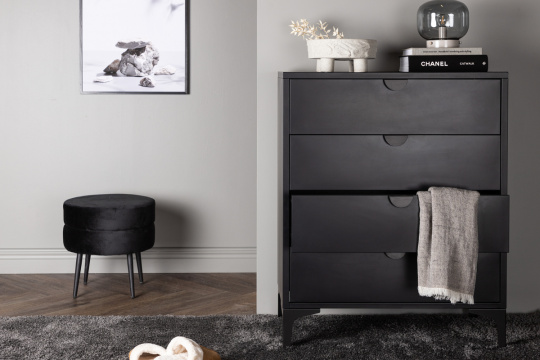 Byr \'Evenes\' 78x117 - Svart