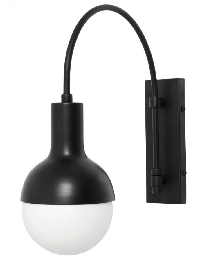 Vägglampa 'Serene' - Svart