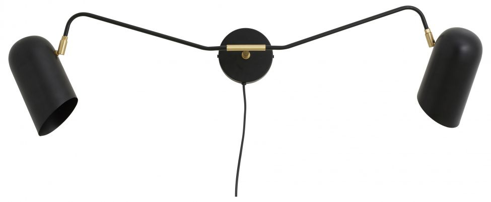 Vgglampa \'ERIS\' - Svart