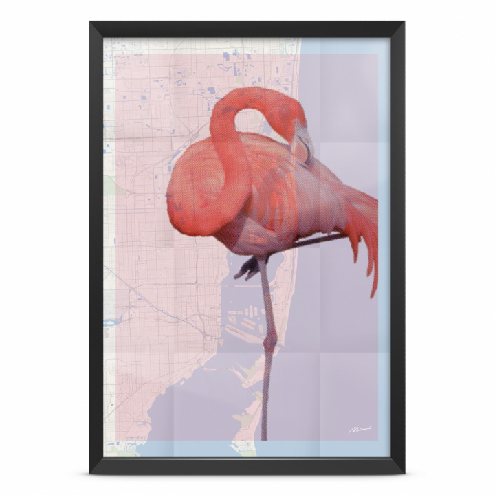 Poster - The Flamingo A4 i gruppen hos Reforma (17018)
