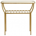 Sidobord - Glas/Guld