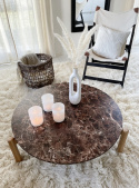 Soffbord \'Marble\' L - Brun