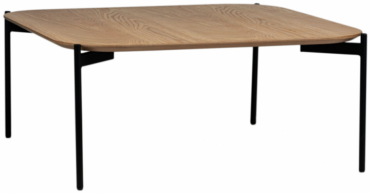 Soffbord 'Frida' 80x80cm - Natur/Svart