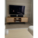 Tv-bänk \'Stil\' - Natur/Svart