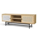 Tv-bänk \'Stil\' - Natur/Svart