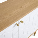 Sideboard \'Kumamoto\' - Vit/Ek