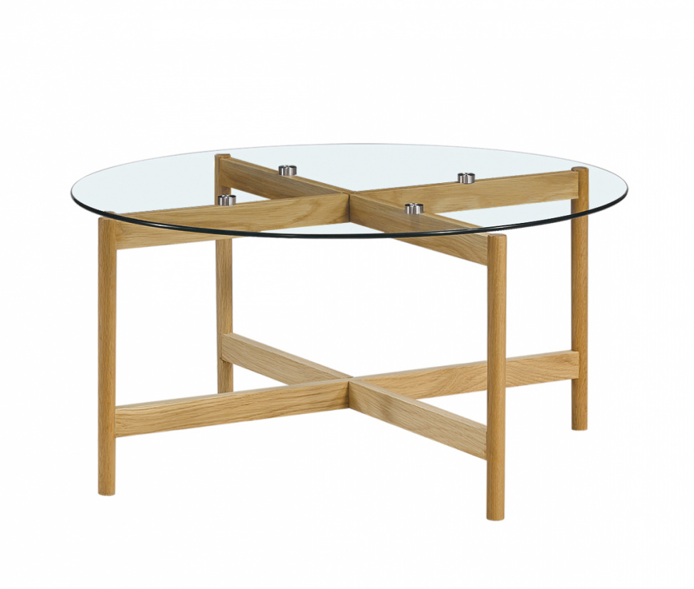Soffbord \'Hamamatsu\' - Glas/Natur 90 - Reforma Sthlm
