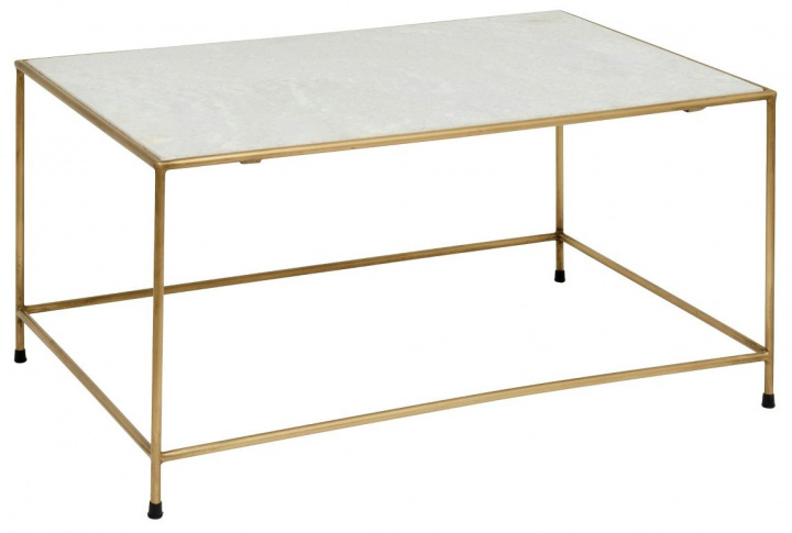 Soffbord 'Timeless' - Mässing/Marmor