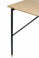Matbord \'Hornstull\' 160x90cm - Ek/Svart