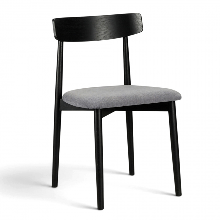 Stol \'Ystad\' - Svart/Grå i gruppen Möbler / Sittmöbler / Stolar hos Reforma (19791-black-oak)
