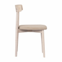 Stol \'Ystad\' - Vit ek/Beige