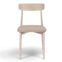 Stol \'Ystad\' - Vit ek/Beige
