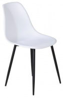 Stol \'Eidsberg\' Plast - Vit/Svart