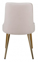 Stol \'Elverum Deluxe\' - Beige/Mässing