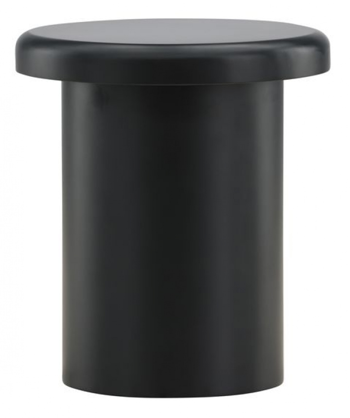 Sidobord 'Saltstad' Runt 40cm - Svart