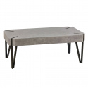 Soffbord \'Rustik\' 110x60cm - Svart/Grå