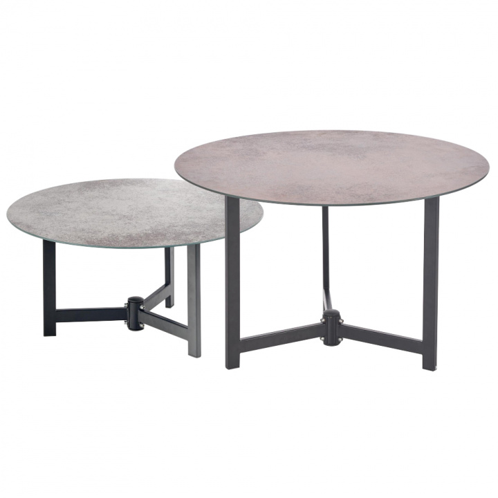 Soffbord 'Twinie' set of 2 - Brun/Grå