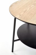 Soffbord \'Genua\' Ø 60 - Ek/Svart