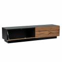 Tv-bänk \'Råg\' - Natur/Svart