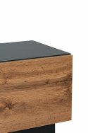 Tv-bänk \'Råg\' - Natur/Svart