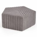 Sittpuff \'Hexa\' M - Grå