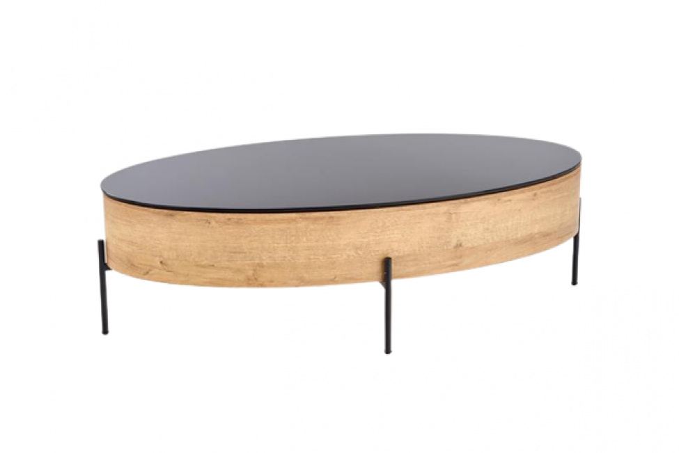 Soffbord \'Lindfors\' - Ek / Svart