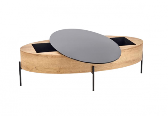 Soffbord \'Lindfors\' - Ek / Svart