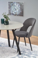 Matbord \'Barlog\' Runt 100cm - Grå/Svart 