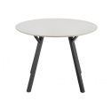 Matbord \'Barlog\' Runt 100cm - Grå/Svart 