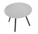 Matbord \'Barlog\' Runt 100cm - Grå/Svart 