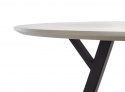 Matbord \'Barlog\' Runt 100cm - Grå/Svart 