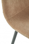 Stol \'Benito\' - Mörk beige / Svart
