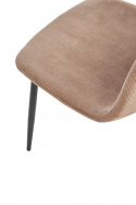 Stol \'Benito\' - Mörk beige / Svart