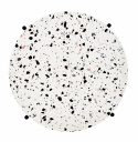 Sidobord \'Lastrico\' - Vit/Svart