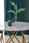 Matbord \'Bonello\' Runt 120cm - Guld/Grå 