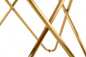 Matbord \'Bonello\' Runt 120cm - Guld/Grå 