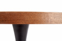 Matbord \'Carmelo\' Runt 110cm - Trä/Svart 