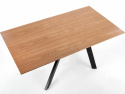 Matbord \'Capital\' 160-200x90cm - Svart/EK