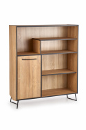 Bokhylla \'Halmar\' M - Natur/Svart