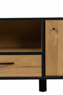 Tv-bänk \'Halmar\' - Natur/Svart