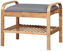 Skohylla \'Sandee\' 60cm - Ek/Grå