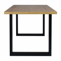 Matbord \'Radus\' 140x85cm - Ek/Svart 
