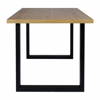Matbord \'Radus\' - Ek/Svart 140x85cm
