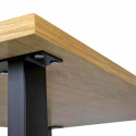 Matbord \'Radus\' 140x85cm - Ek/Svart 