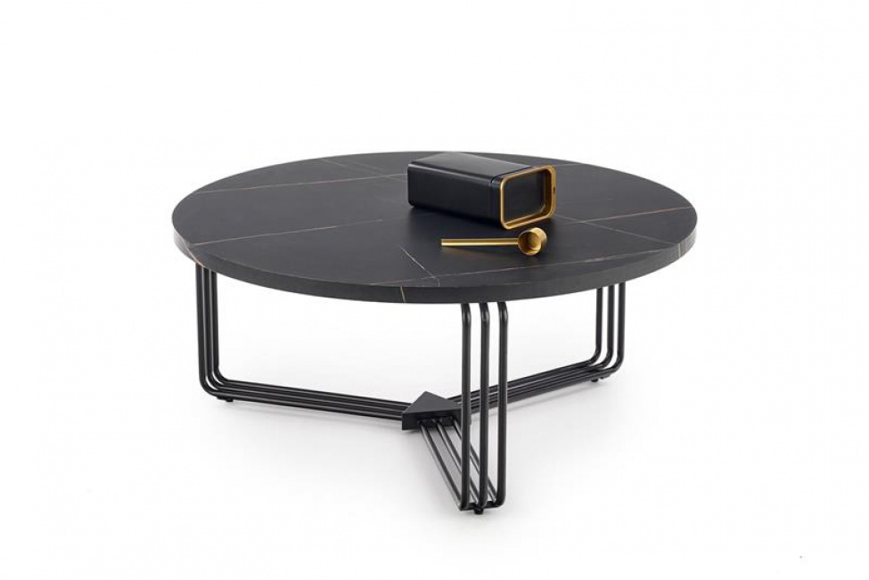 Soffbord \'Antica\' - Svart marmor