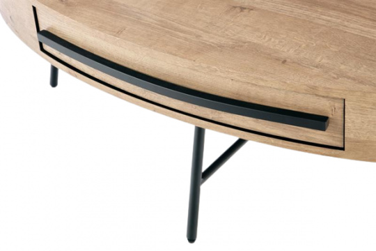 Soffbord \'Sunne\' - Ek / Svart